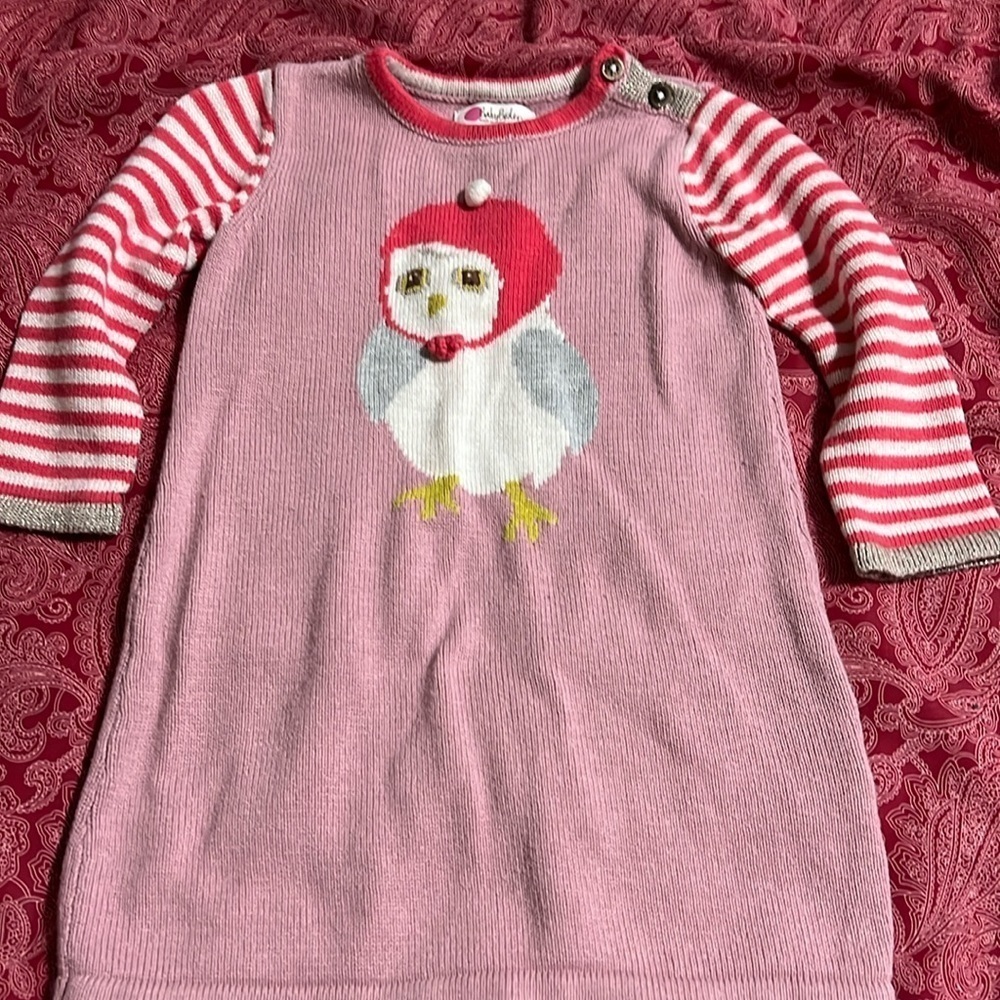 BABY BODEN winter sweater dress. Cotton/cashmere blend. 18-24m